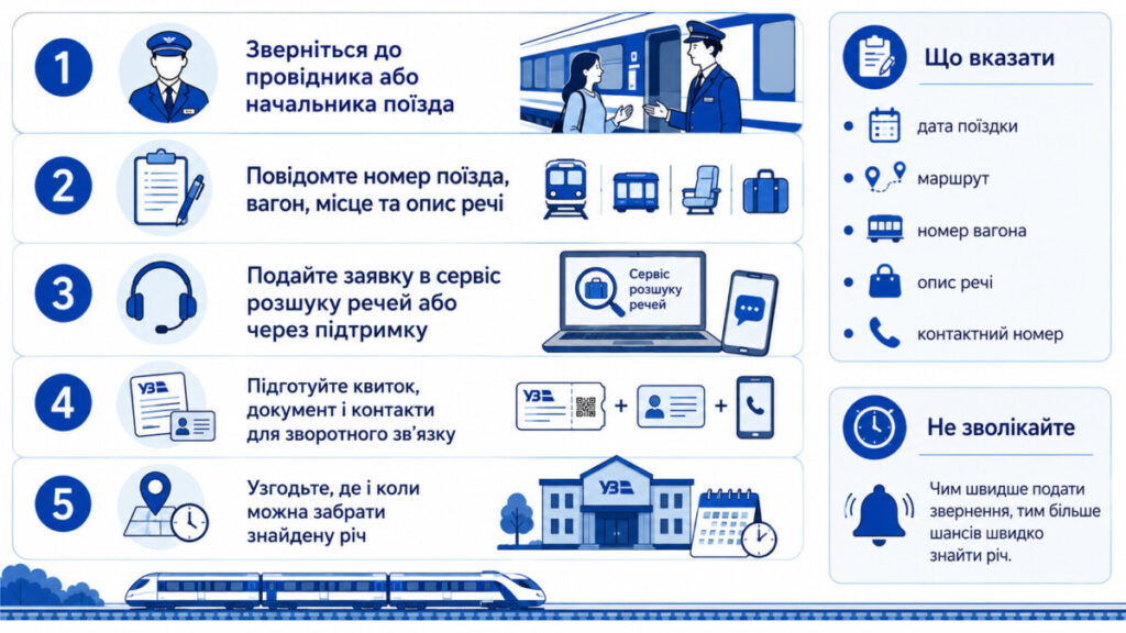 Забули речі в поїзді: як повернути багаж через сервіс «Укрзалізниці»