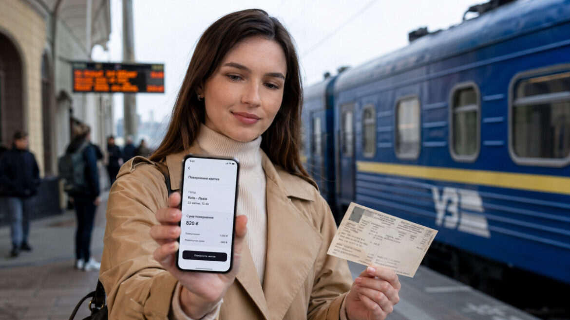Повернення квитків на поїзд у 2026 році: скільки грошей віддасть Укрзалізниця, як подати заяву через «Дія.Підпис» та коли надійде компенсація.