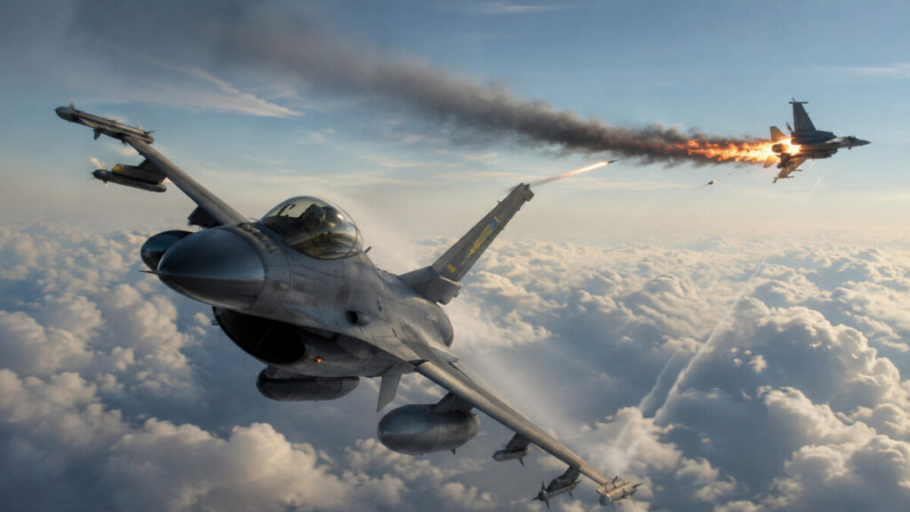 Український F-16 уперше збив російський винищувач у повітряному бою — генерал США
