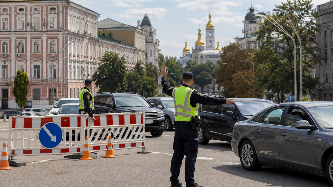 Обмеження руху в Києві діятимуть 23–25 серпня через іноземні делегації. Названі центр та Печерський, Подільський, Солом'янський і Шевченківський райони.