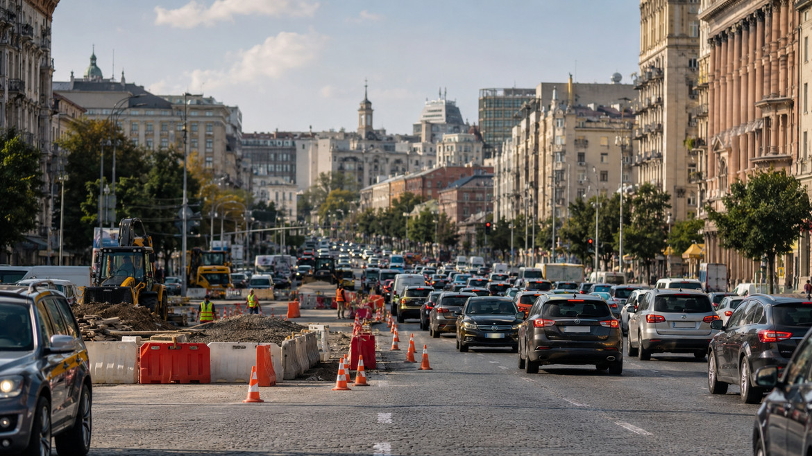 Обмеження руху в Києві з 25 серпня діятиме на Великій Васильківській та бульварі Шевченка. Ремонт триватиме до 8 вересня.