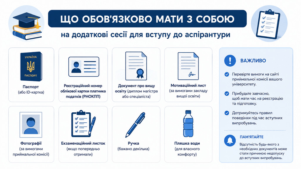 Додаткова сесія ЄВІ та ЄВВ 2026: що взяти з собою і кого не допустять до тестування