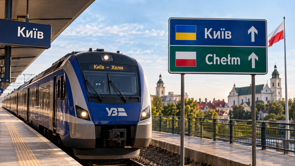 Поїзд Київ–Хелм 2026: скільки коштує квиток, коли відправляються рейси та як доїхати з Хелма до Варшави