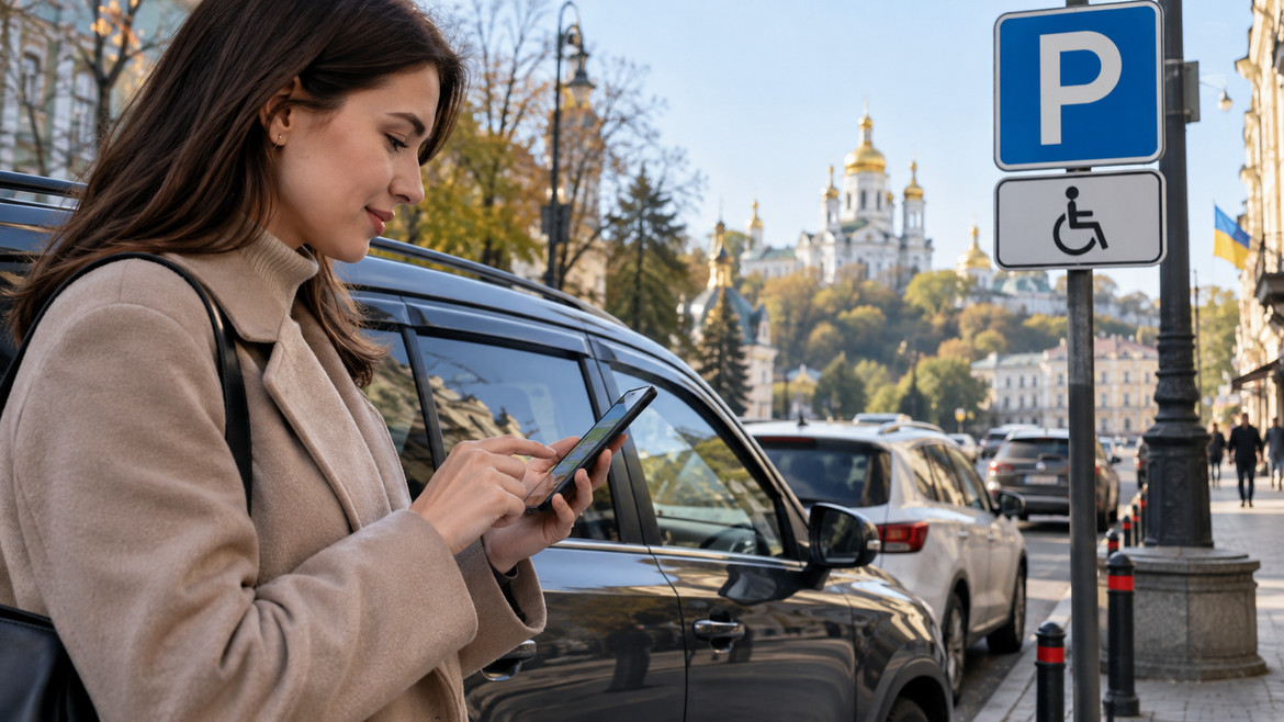 Безкоштовне паркування в Києві через «Дію»: хто має право на тариф 0 грн/год, як підтвердити статус та запустити сесію в «Київ Цифровий».