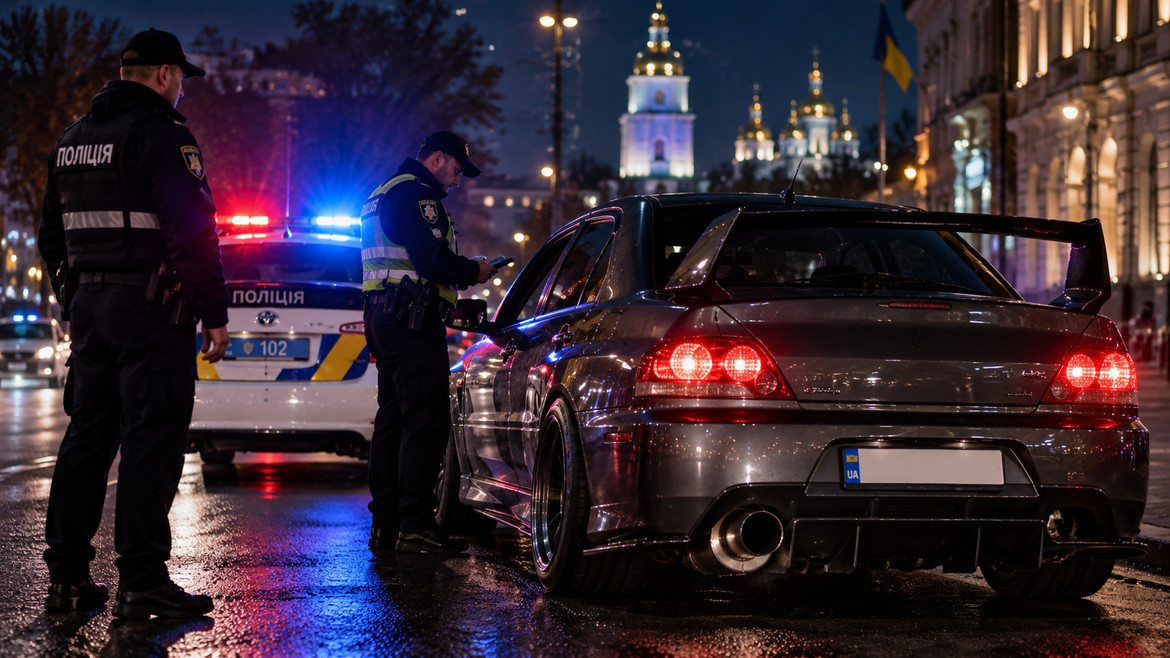 Штрафи за гучні авто в Україні можуть зрости до 34 000 грн: Рада підтримала законопроєкт №15358, який також передбачає позбавлення прав.