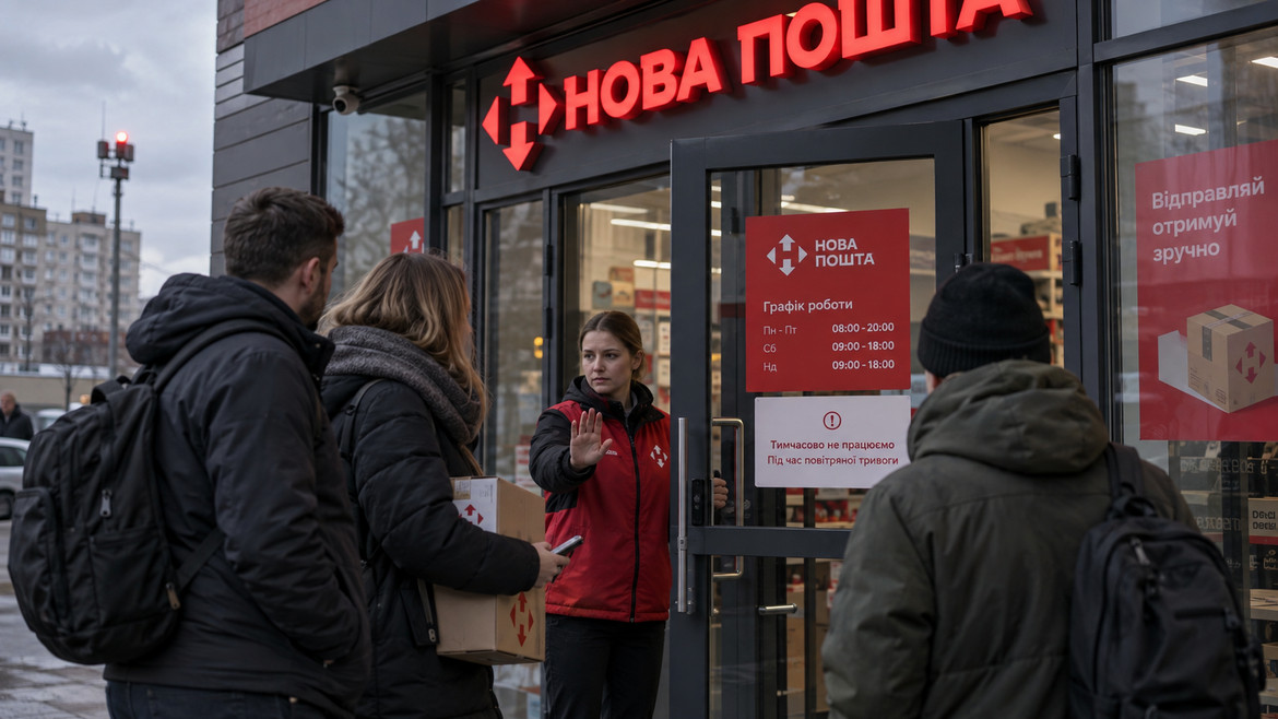 Нова пошта зупинятиме роботу відділень під час повітряних тривог і запускає власну систему моніторингу потенційних загроз.