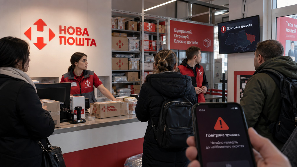 Нова пошта під час повітряної тривоги: коли закриватимуть відділення та як працюватиме моніторинг